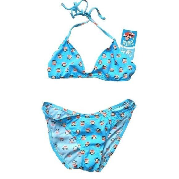 Vintage Paul Frank Womens Bikini, Julius, Blue, Bathing Suit, XS - Picture 1 of 6